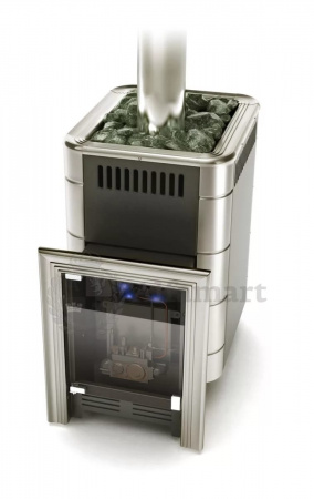 Печь банная Уренгой-2 Inox антрацит БСЭ НВ (ТМФ)