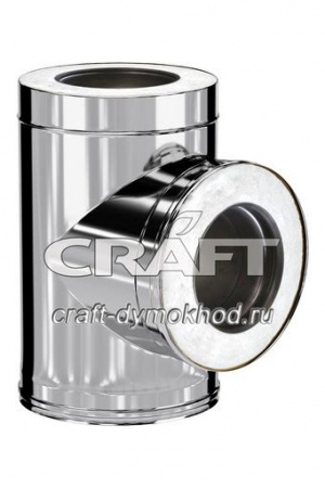 КРАФТ сэндвич-тройник 90° (316/0,5/304/0,5) Ф130х230 ГАЗ-50