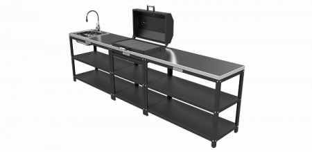 Стол-гриль с решеткой из нержавеющей стали Grillver