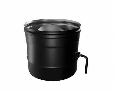 КРАФТ шибер компактный (316/0,8/эмаль) Ф150 Стандарт до 600 градусов!