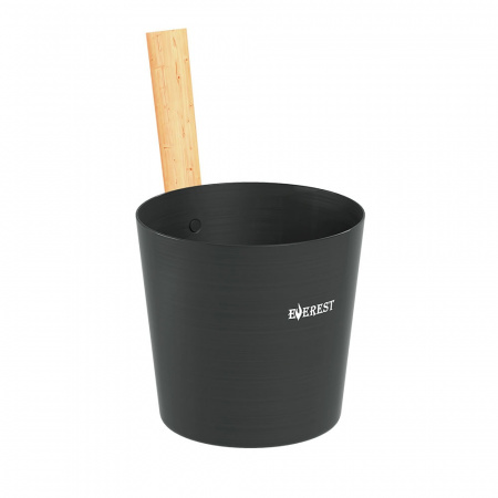 Шайка EVEREST 5л, алюминий, черный (black) TG-50 (Везувий)
