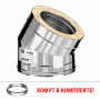 КРАФТ сэндвич-колено 30° (316/0,5/304/0,5) Ф150х250 ГАЗ-50